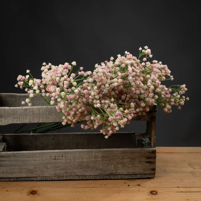 Artificial Pink Gypsophila (Babys Breath)  - 3 Stems