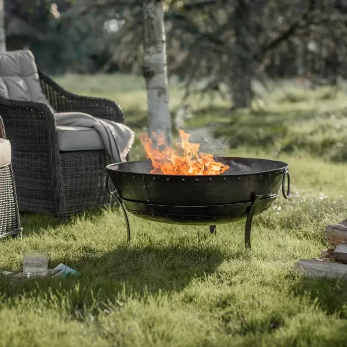 Indian Iron Bowl Firepit