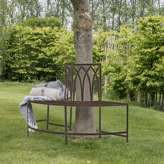 Rustic Tree Bench