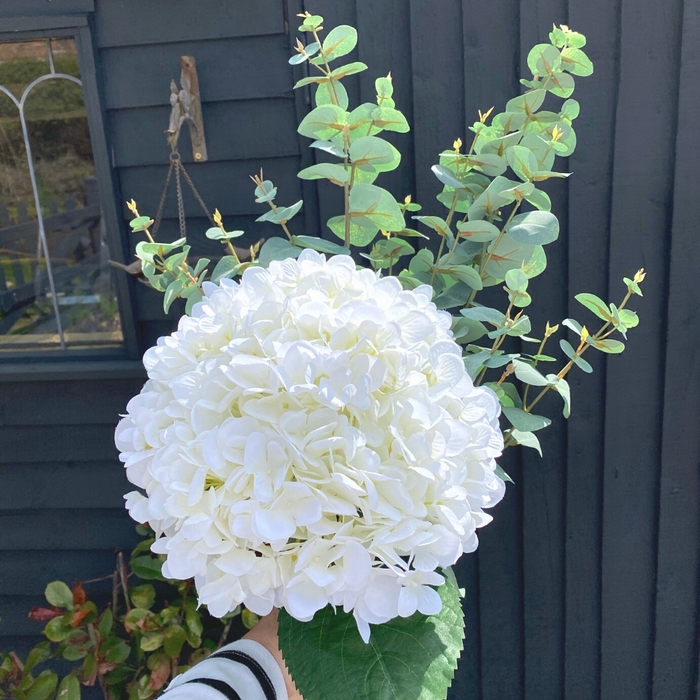 Giant Artificial White Hydrangea