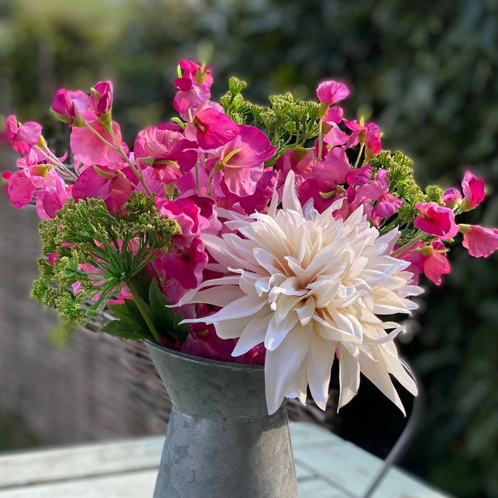 Artificial Sweet Pea Posy - Pink