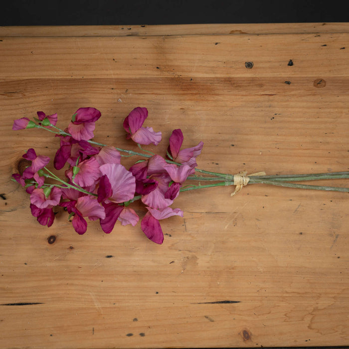 Artificial Sweet Pea Posy - Pink