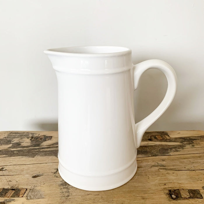 White Ceramic Jug  - Seconds