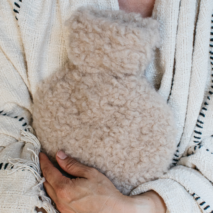 Lia Faux Sheepskin Hot Water Bottle