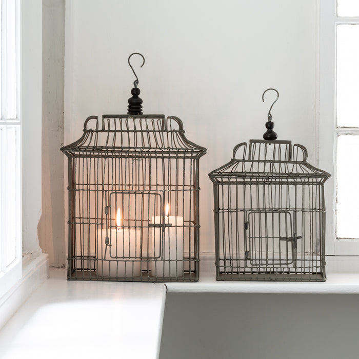 Ornamental Wire Birdcage Set