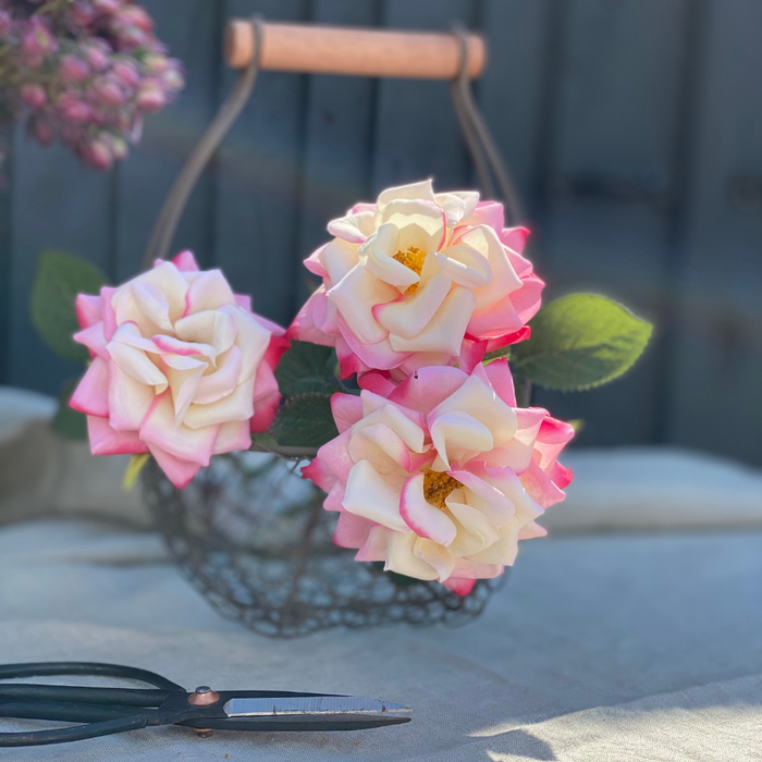 Artificial Rose Stems - Set of 3