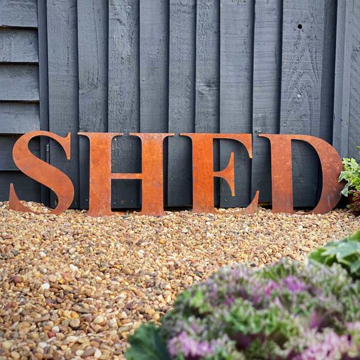 Rusty Letters - SHED 25cm